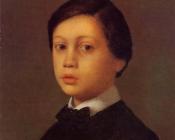 埃德加 德加 : Portrait of Rene De Gas, The Artist Brother